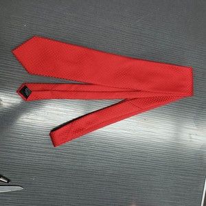 Steve Harvey Celebrity Edition Red Polyester Microfiber Necktie - Gently Used